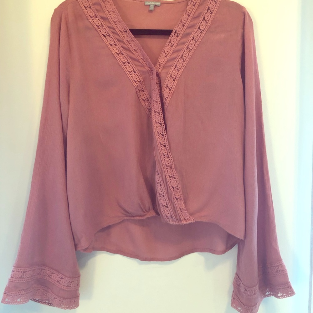 Lacy blouse.